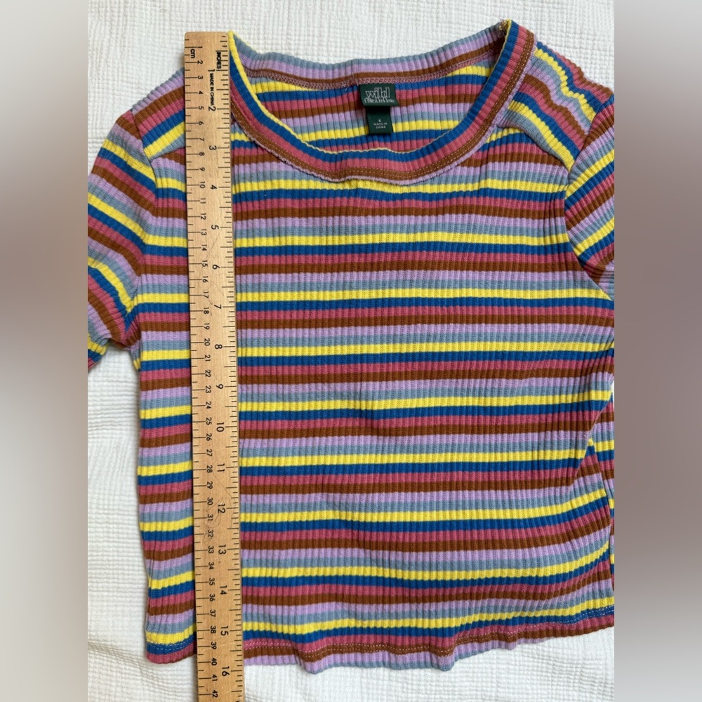 Wild Fable Long Sleeve Cropped Tee Size S - Picture 3 of 5